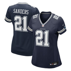Deion Sanders Dallas Cowboys Women's Team Retired Player Game Jersey - Navy | Nike for sale
