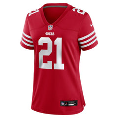 Deion Sanders San Francisco 49ers Women's Retired Player Game Jersey - Scarlet | Nike cheap