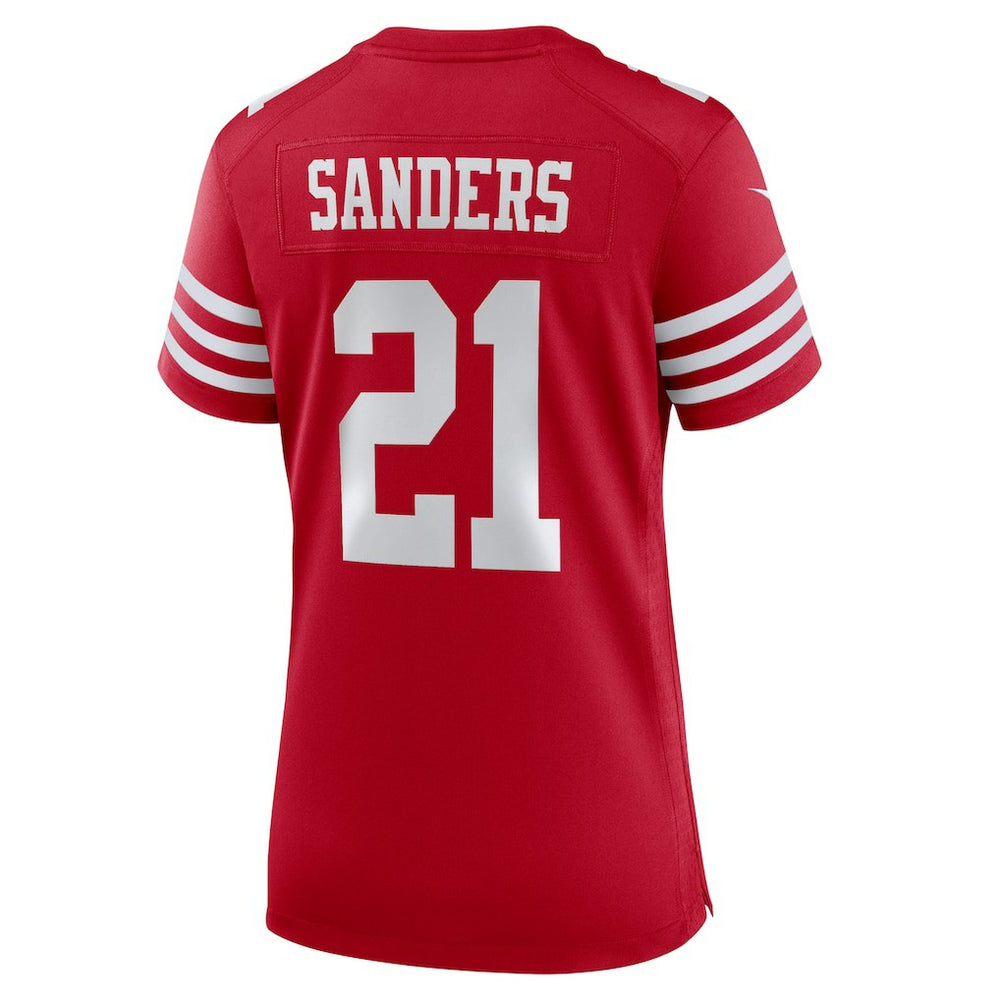 Deion Sanders San Francisco 49ers Women's Retired Player Game Jersey - Scarlet | Nike cheap