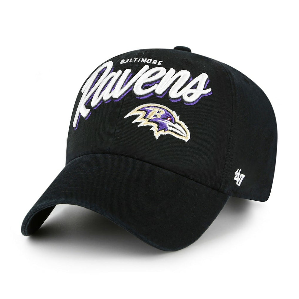 Baltimore Ravens '47 Women's Ariana Clean Up Adjustable Hat - Black on sale