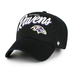 Baltimore Ravens '47 Women's Ariana Clean Up Adjustable Hat - Black on sale
