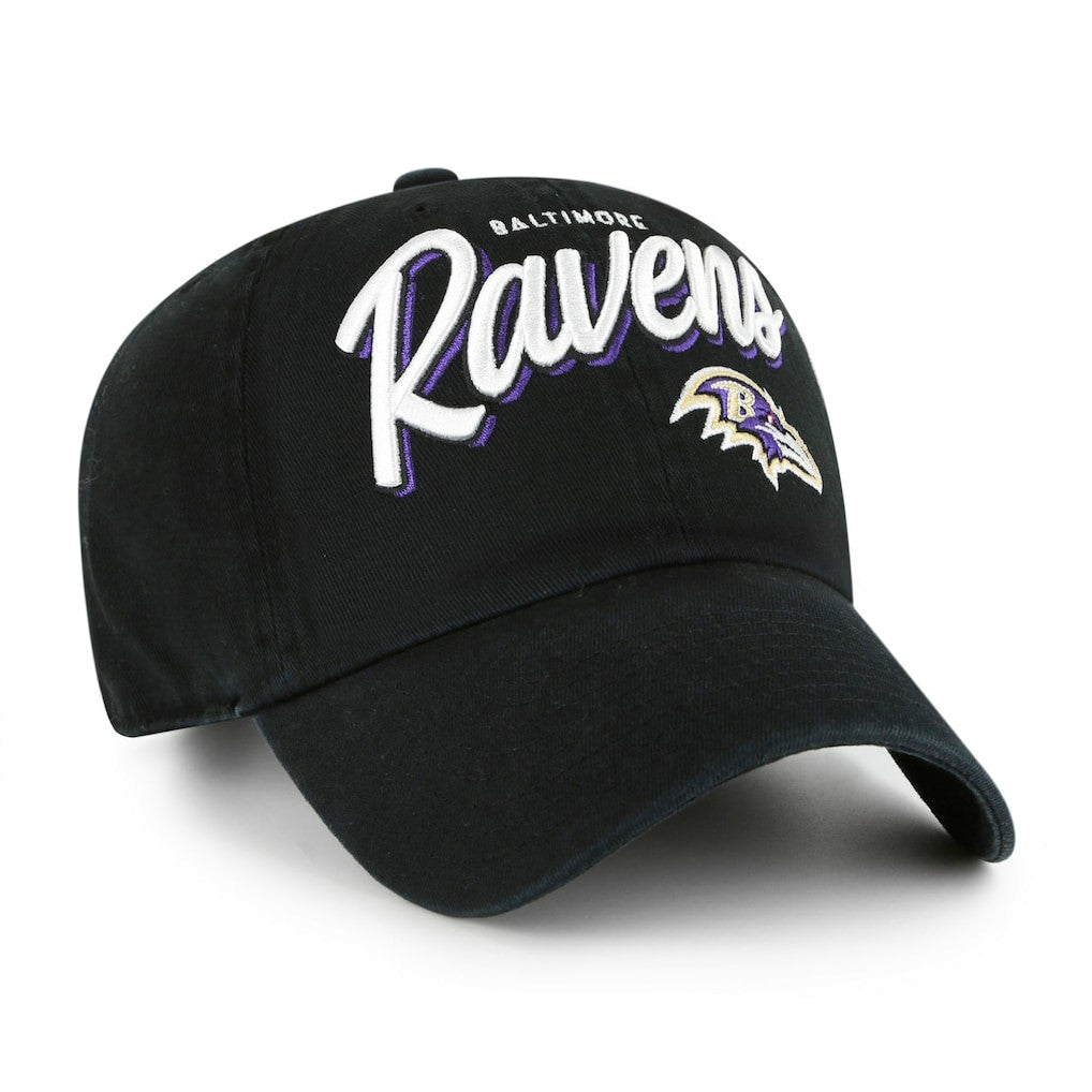 Baltimore Ravens '47 Women's Ariana Clean Up Adjustable Hat - Black on sale