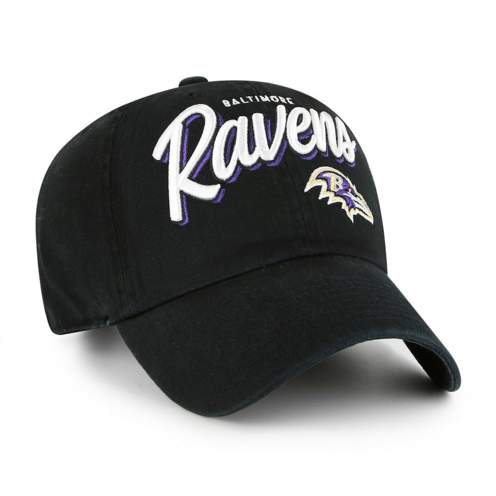 Baltimore Ravens '47 Women's Ariana Clean Up Adjustable Hat - Black on sale