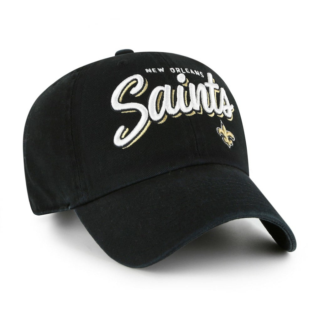 New Orleans Saints '47 Women's Ariana Clean Up Adjustable Hat - Black outlet