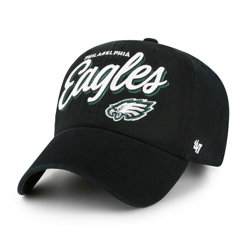 Philadelphia Eagles '47 Women's Ariana Clean Up Adjustable Hat - Black cheap