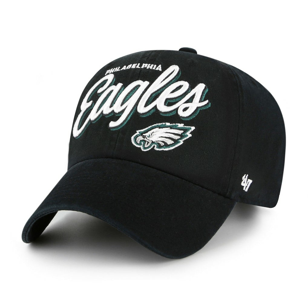 Philadelphia Eagles '47 Women's Ariana Clean Up Adjustable Hat - Black cheap