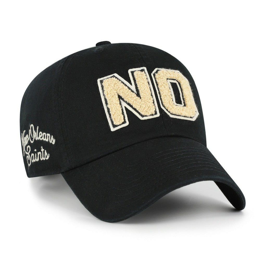 New Orleans Saints '47 Women's Zoey Clean Up Adjustable Hat - Black for sale