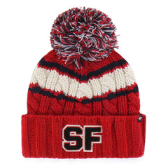 San Francisco 49ers '47 Women's Emma Cuffed Knit Hat with Pom - Scarlet cheap