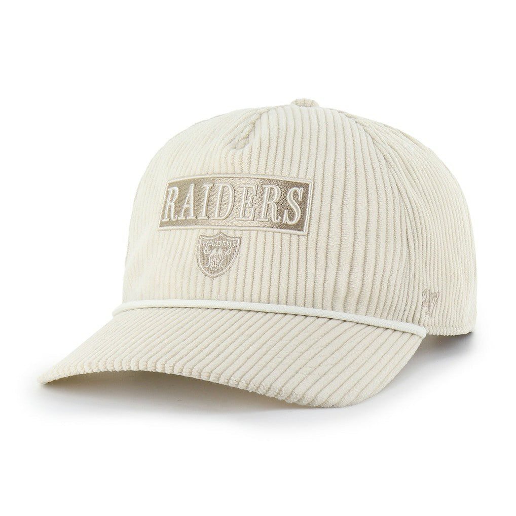 Las Vegas Raiders '47 Women's Mellow Corduroy Hitch Adjustable Hat - Natural for sale