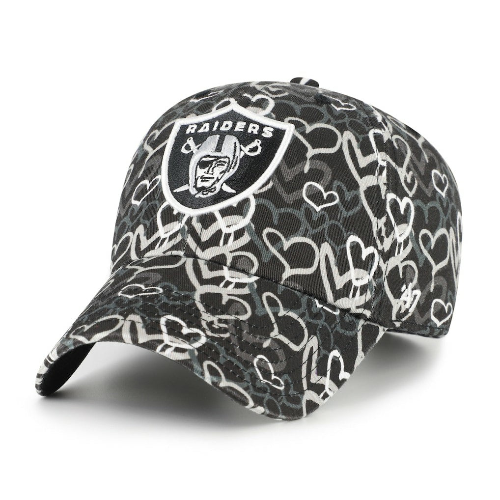 Las Vegas Raiders '47 Girls Youth Mural Clean Up Adjustable Hat - Black on sale