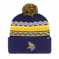 Minnesota Vikings '47 Youth Polar Vortex Cuffed Knit Hat with Pom - Purple for sale