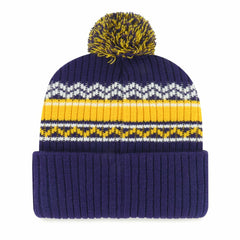 Minnesota Vikings '47 Youth Polar Vortex Cuffed Knit Hat with Pom - Purple for sale