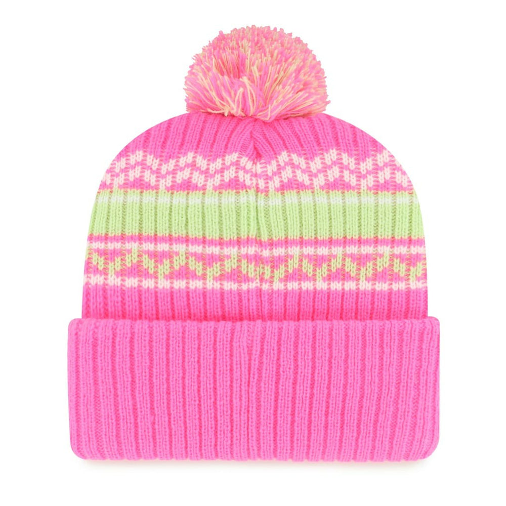Cincinnati Bengals '47 Girls Youth Polar Vortex Cuffed Knit Hat with Pom - Pink cheap