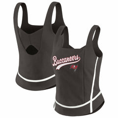 Tampa Bay Buccaneers WEAR by Erin Andrews Women's Square Neck Tank Top - Pewter discount