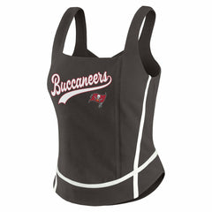 Tampa Bay Buccaneers WEAR by Erin Andrews Women's Square Neck Tank Top - Pewter discount