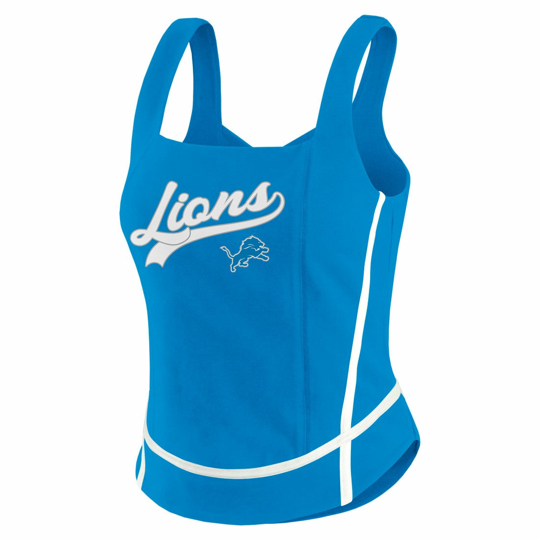 Detroit Lions WEAR by Erin Andrews Women's Square Neck Tank Top - Blue online