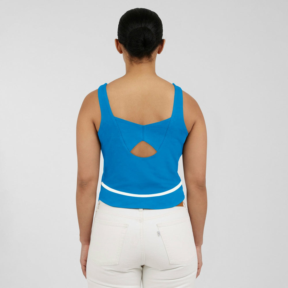 Detroit Lions WEAR by Erin Andrews Women's Square Neck Tank Top - Blue online