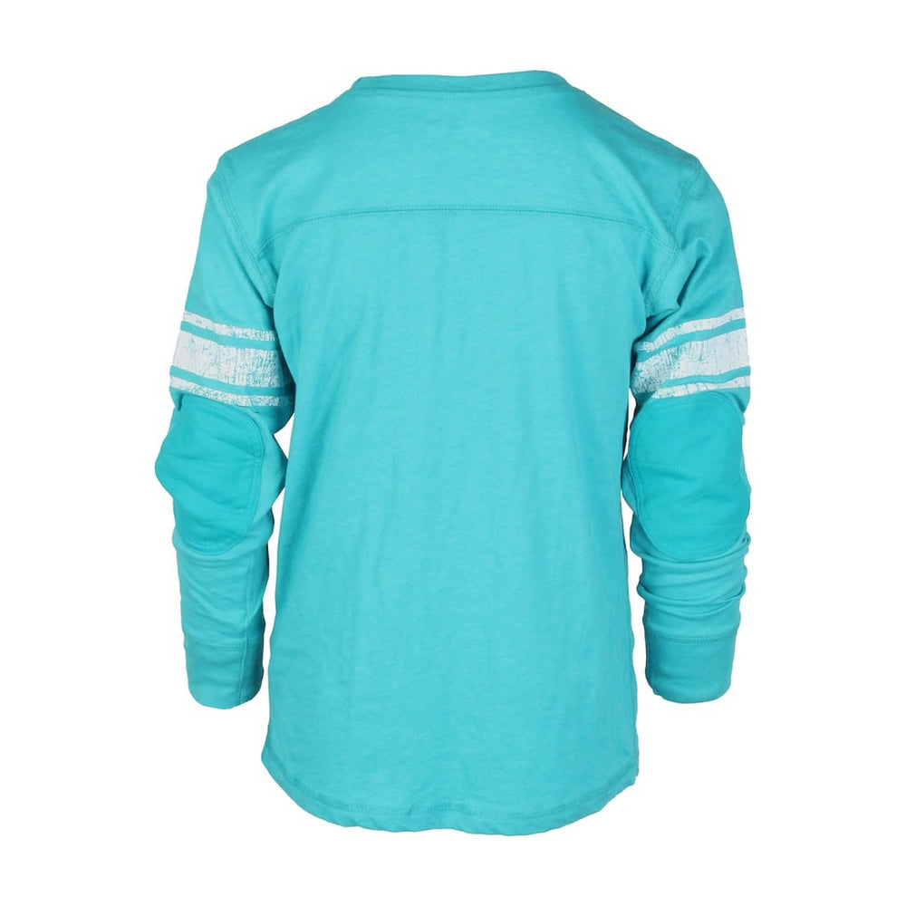 Miami Dolphins Wes & Willy Youth Football Long Sleeve T-Shirt - Aqua sale