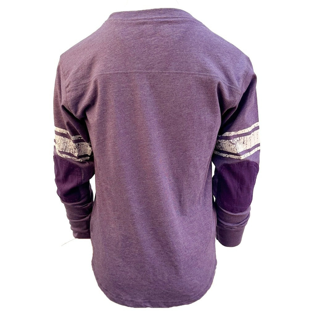 Minnesota Vikings Wes & Willy Youth Football Long Sleeve T-Shirt - Heather Purple discount