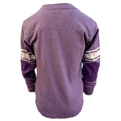 Minnesota Vikings Wes & Willy Youth Football Long Sleeve T-Shirt - Heather Purple discount