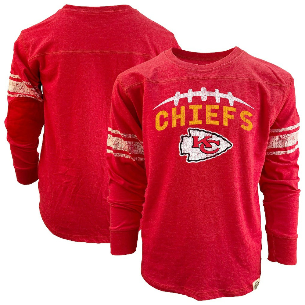 Kansas City Chiefs Wes & Willy Youth Football Long Sleeve T-Shirt - Red online