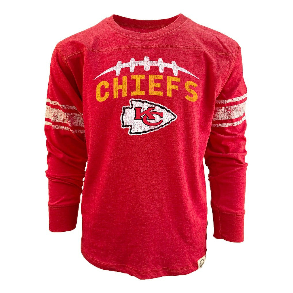 Kansas City Chiefs Wes & Willy Youth Football Long Sleeve T-Shirt - Red online