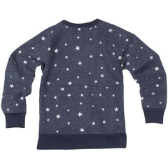 Dallas Cowboys Wes & Willy Girls Youth Shimmer Star Reverse Fleece Pullover Sweatshirt - Navy discount