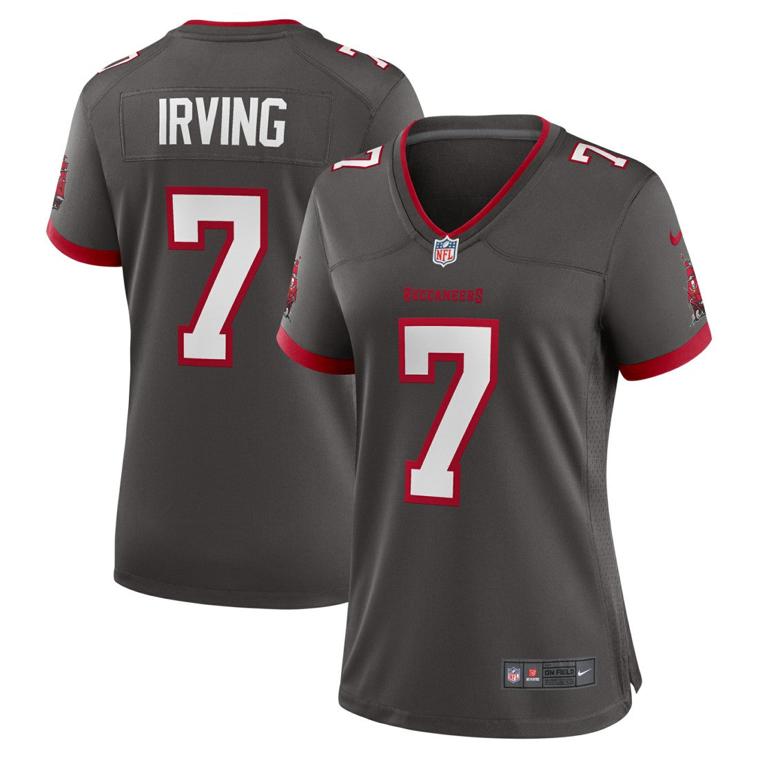 Bucky Irving Tampa Bay Buccaneers Women's Alternate Game Jersey - Pewter | Nike on sale