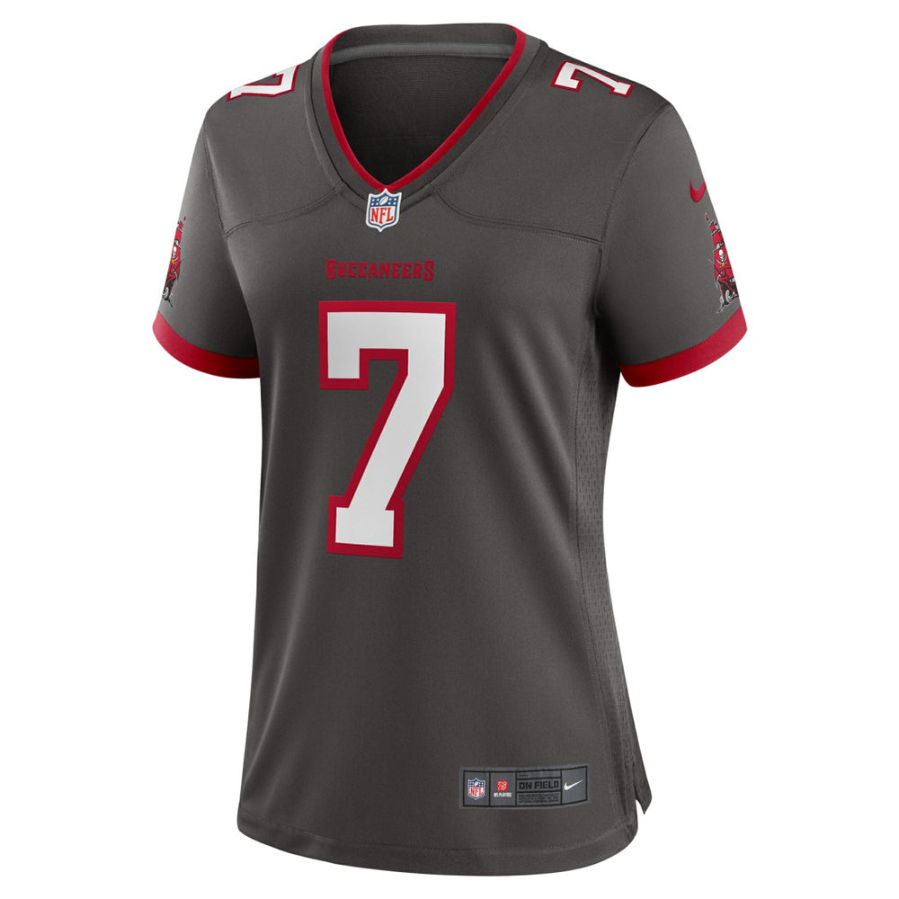Bucky Irving Tampa Bay Buccaneers Women's Alternate Game Jersey - Pewter | Nike on sale