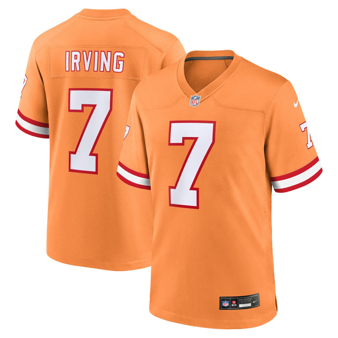 Bucky Irving Tampa Bay Buccaneers Alternate Game Jersey - Orange | Nike online