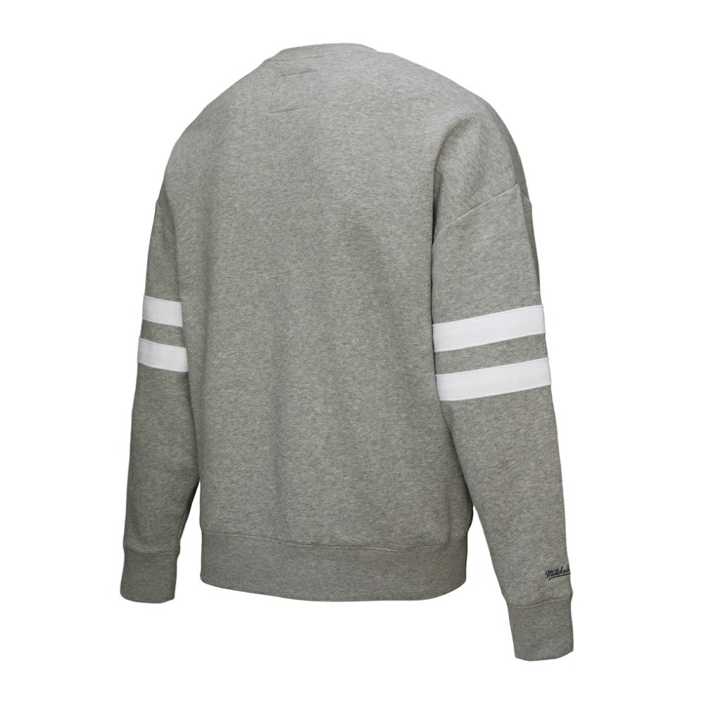 Philadelphia Flyers Mitchell & Ness Women's Logo Lightweight Pullover Sweatshirt Heather Gray