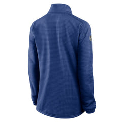 Vancouver Canucks Fanatics Women's Authentic Pro Rink Quarter-Zip Pullover  Blue