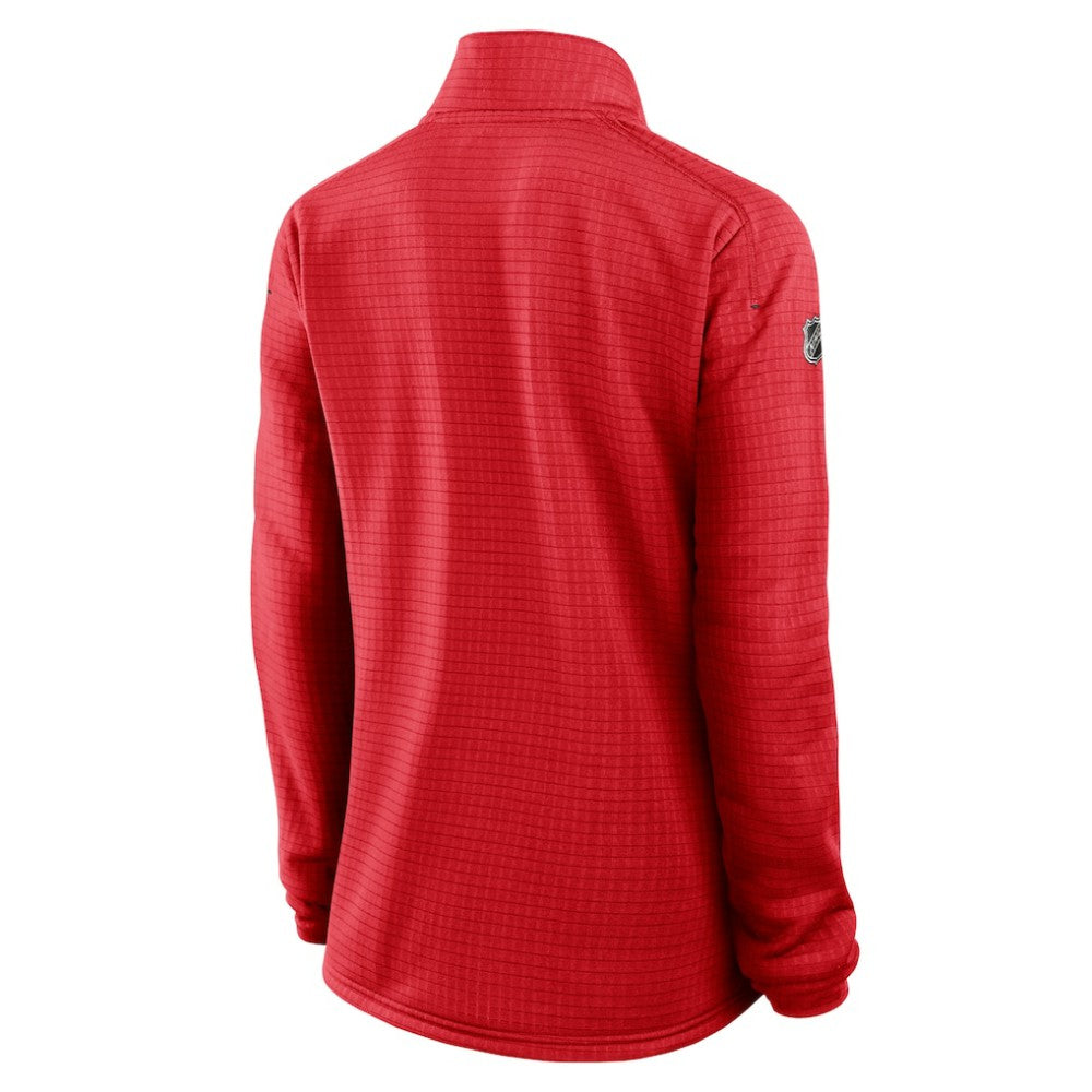 Calgary Flames Fanatics Women's Authentic Pro Rink Quarter-Zip Pullover  Red