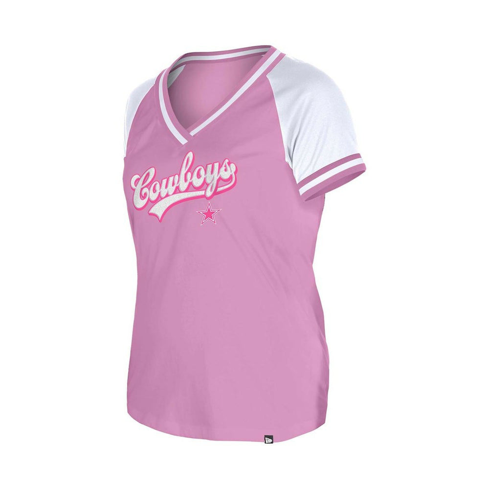 Dallas Cowboys New Era Women's Mommy & Me V-Neck T-Shirt - Pink sale