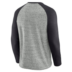 San Francisco Giants Darius Rucker Collection Raw Edge Raglan Long Sleeve Baseball T-Shirt - Heather Gray