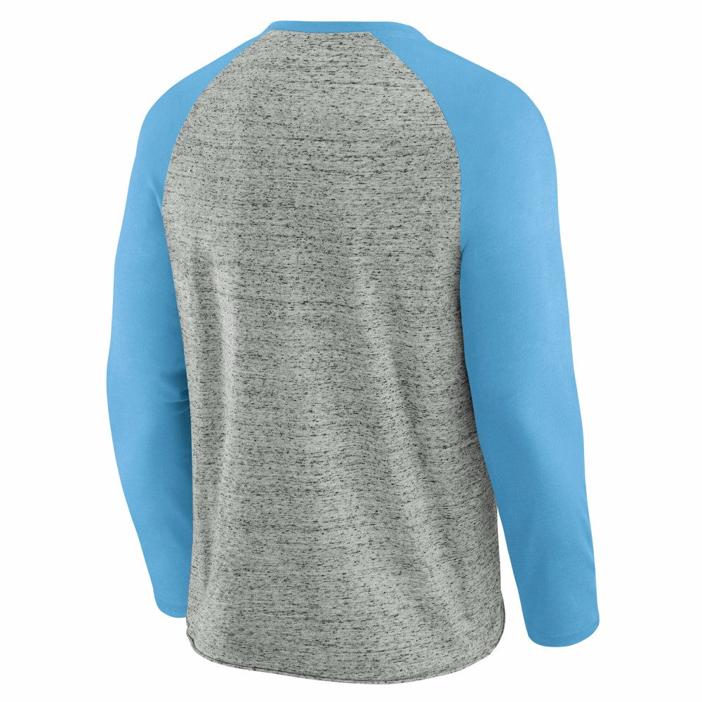 St. Louis Cardinals Darius Rucker Collection Raw Edge Raglan Long Sleeve Baseball T-Shirt - Heather Gray