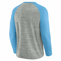 St. Louis Cardinals Darius Rucker Collection Raw Edge Raglan Long Sleeve Baseball T-Shirt - Heather Gray