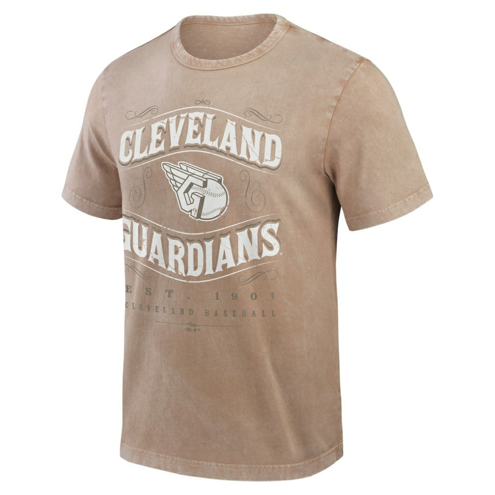 Cleveland Guardians Darius Rucker Collection Sun Faded T-Shirt - Tan