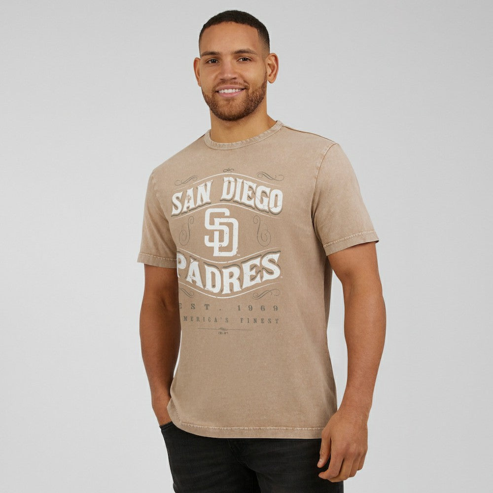 San Diego Padres Darius Rucker Collection Sun Faded T-Shirt - Tan
