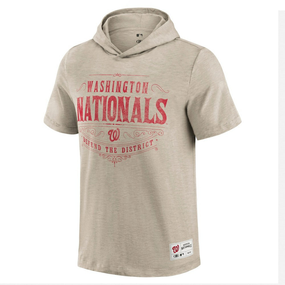 Washington Nationals Darius Rucker Collection Distressed Hoodie T-Shirt - Tan