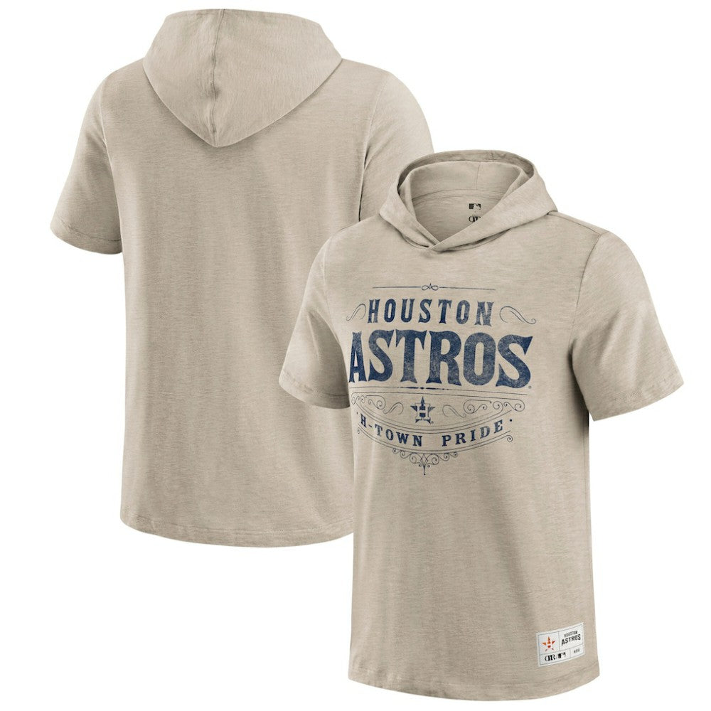 Houston Astros Darius Rucker Collection Hooded T-Shirt - Tan