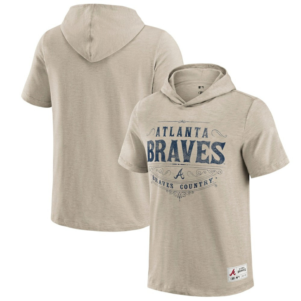 Atlanta Braves Darius Rucker Collection Hooded T-Shirt - Tan