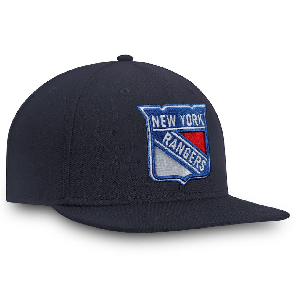 New York Rangers Fanatics Core Fitted Hat Navy