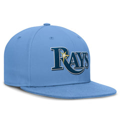 Tampa Bay Rays True Round Bill Performance Fitted Hat - Light Blue | Nike