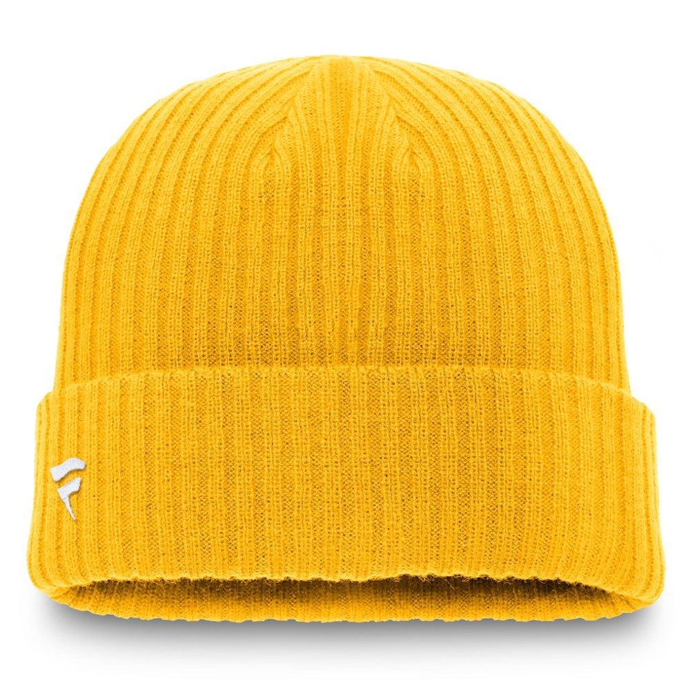 Nashville Predators Fanatics Component Cuffed Knit Hat Gold