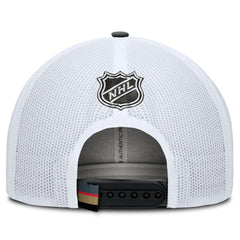 Vegas Golden Knights Fanatics Authentic Pro Rink Adjustable Trucker Hat Black/White