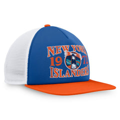 New York Islanders Fanatics Heritage Foam Front Adjustable Trucker Hat Royal