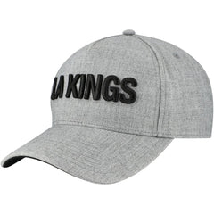 Los Angeles Kings Fanatics Elements A-Frame Leather Strapback Hat Heather Gray