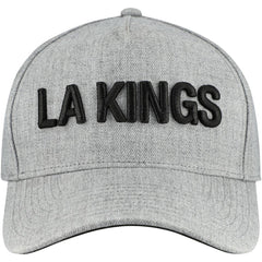 Los Angeles Kings Fanatics Elements A-Frame Leather Strapback Hat Heather Gray