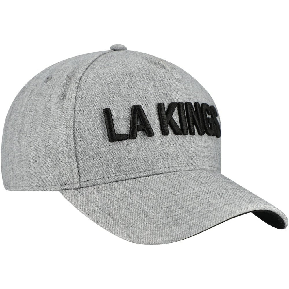 Los Angeles Kings Fanatics Elements A-Frame Leather Strapback Hat Heather Gray